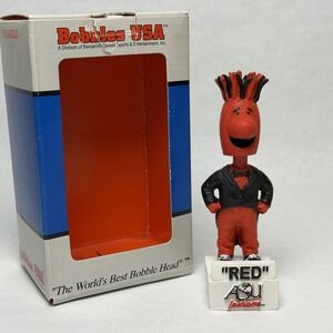 Retired Mascot RED Arkansas State University ASU Indians SGA 3" Bobblehead NEW